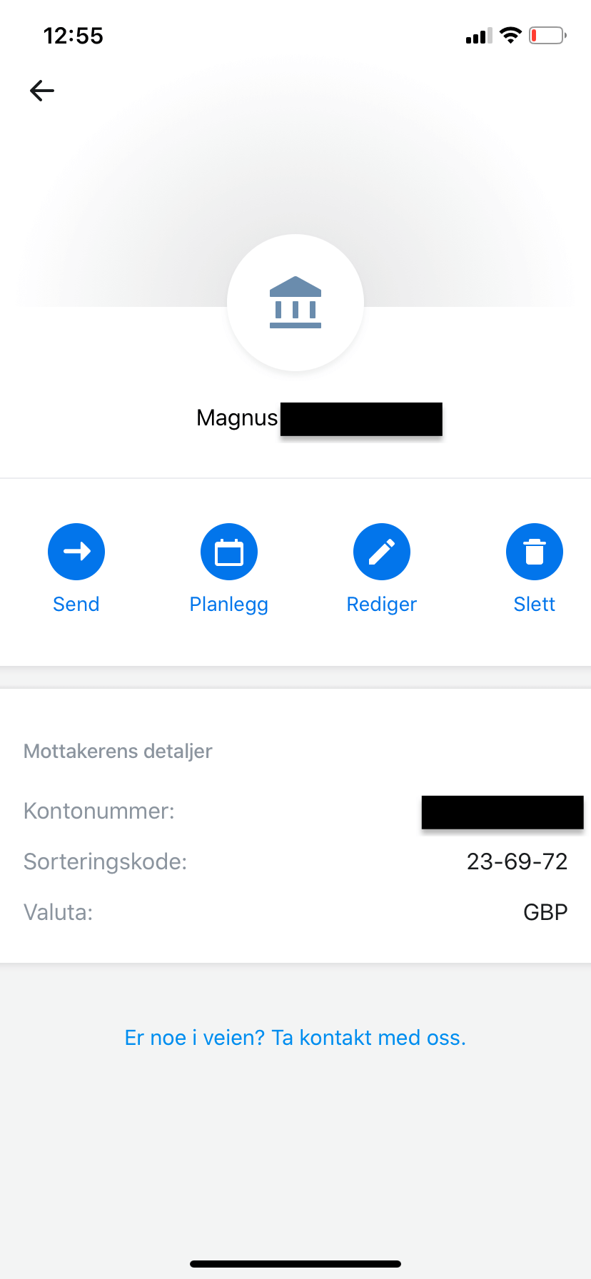 Revolut kontakt info