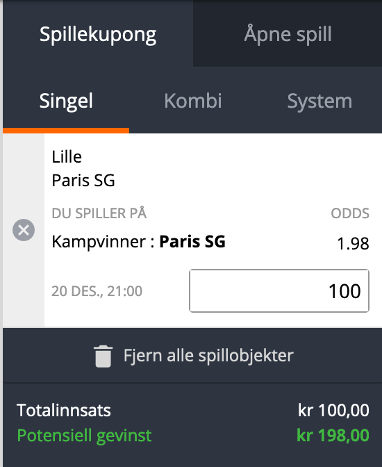 Betsson for PSG